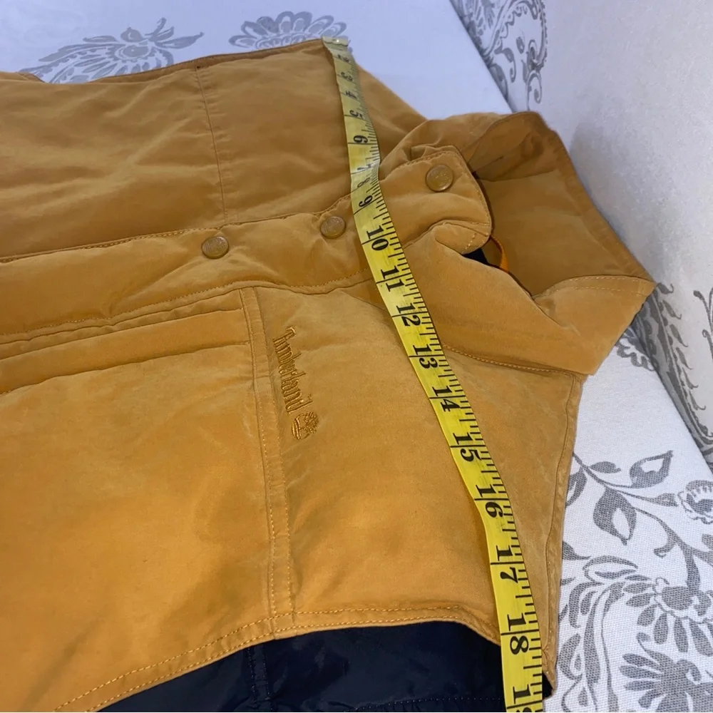 Vintage Timberland Vest WeatherGear‎ Men Tan Duck Down Camping Outdoor